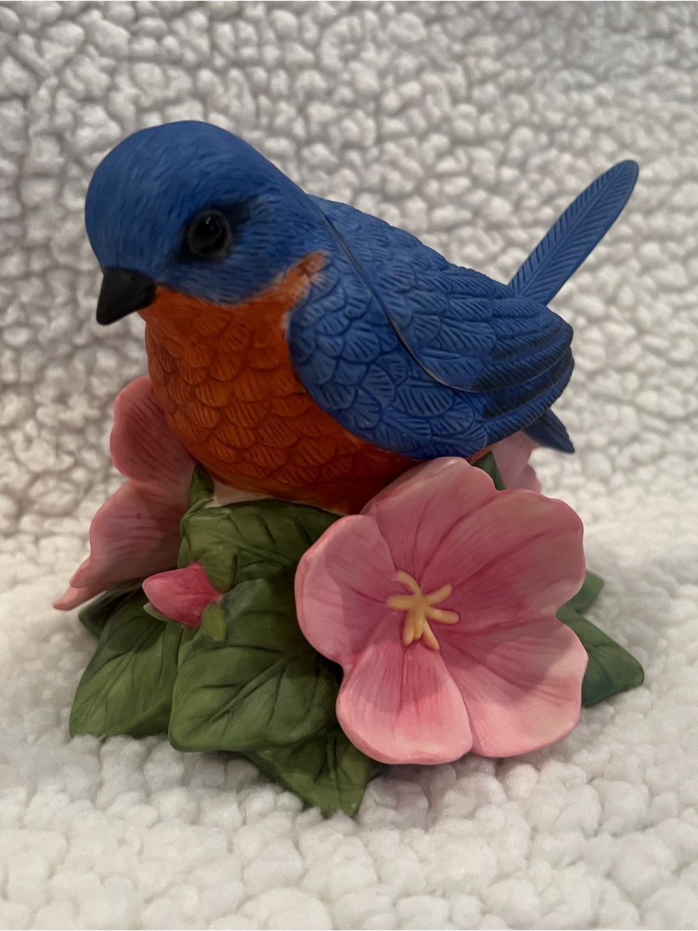 LENOX SUMMER GREETINGS Bluebird SUGAR BOWL, w/lid & spoon, retired, NEW in BOX